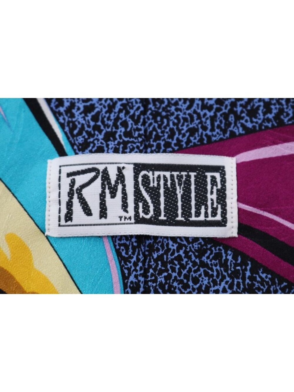 Harley Davidson Pop Art Biker Core Tie Silk Eclectric Grandpa Motorcycle Novelty - Picture 9 of 11